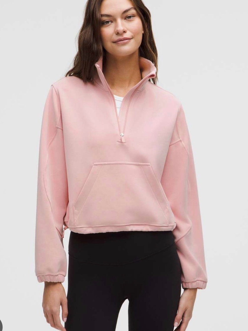 Lululemon Soft Stream Half Zip ~pink haze~ Size 12 $118 MSRP 🌟